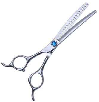 picture of Wow Grooming De Luxe Curved Chunker Pet Scissor 6 1/2 Inch - [WG-GCF6518CC]
