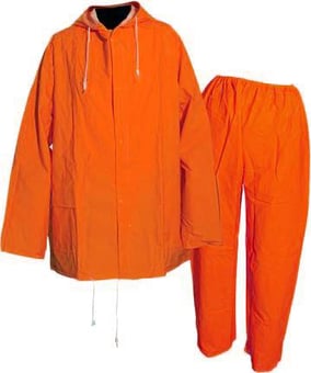 picture of Great Value - 2 Piece Rain Suit with Detachable Hood - Orange - IH-RW0045 - (DISC-W)