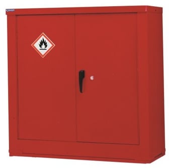 Picture of Petroleum & Flammable Liquid Storage Cupboards - 2 Shelves - 1200H x 1200W x 610D mm - [QM-CT121261ZHXX] - (LP)