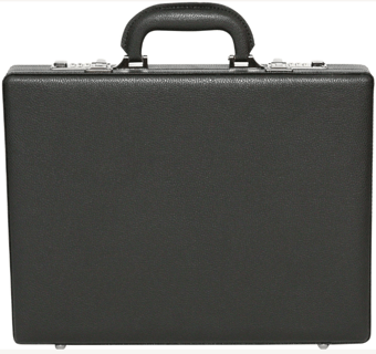 picture of Slimline Attache Case Black - 40 x 6.5 x 31.5 cm - [TI-AT1450]