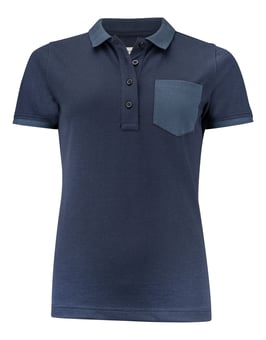 picture of James Harvest Ladies Pinedale Piqué Polo - Navy - BT-HAR2125039-H600