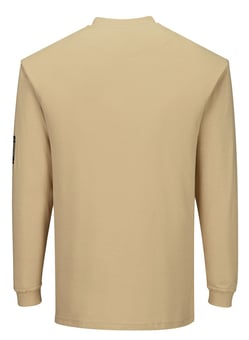 picture of Portwest FR11 Modaflame Knit FR Long Sleeve T-Shirt - Tan - PW-FR11TAR