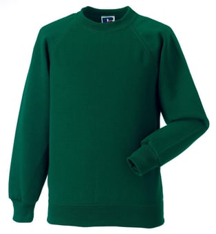 picture of Russell Schoolgear Children's Classic Sweatshirt - Bottle Green - BT-7620B-BGR