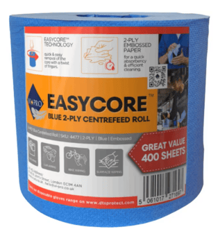 picture of VI-PRO Single Packed Blue Roll 2-Ply - 400 Sheets - [DTS-411787] - (HP)