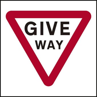 Picture of Spectrum 600 x 600mm Temporary Sign & Frame - Give Way - [SCXO-CI-14782]