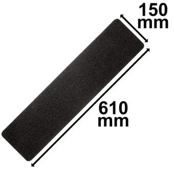 picture of Heskins Self Adhesive Anti Slip Strips - Black - 610 x 150mm - [HE-H3401N]