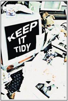 picture of Keep It Tidy Poster - 525 x 775Hmm - Encapsulated Paper - [AS-POS10]