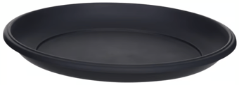 Picture of Whitefurze 48cm Milano Saucer - Gunmetal - Box Deal of 10 - [IH-WHFG01RS424]
