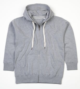 picture of Mantis Women's Superstar Zip-Through Hoodie - Heather Grey Melange - BT-M84-HGME - (DISC-X)