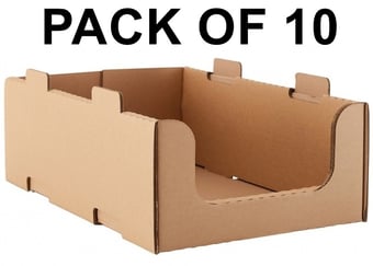 picture of BiGDUG Cardboard Stacking Pick Bin - 200h x 400w x 600d mm - Pack of 10 - [BDU-CSPB24610]