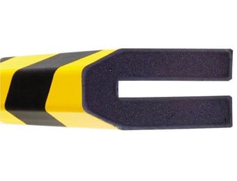 picture of Moravia 1000mm Yellow/Black Push-fit Traffic-line Protection - Trapeze 40/80mm - [MV-422.15.601]