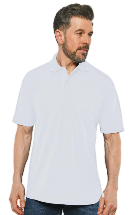 picture of Absolute Apparel White AA Pioneer Polo - AP-AA11WHT