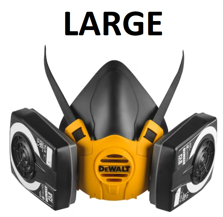 picture of Dewalt Half Face Mask Respirator with P3 Filters Large - [FDC-DXIR1HMLP3]