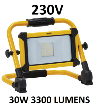 picture of Draper 230V Rechargeable Folding Site Light 30W 3300 Lumens - [DO-03185]