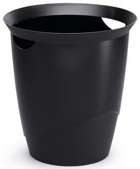 Picture of Durable - Waste Basket Trend 16 L - 315 Dia x 330 mmH - Black - Pack of 6 - [DL-1701710060]