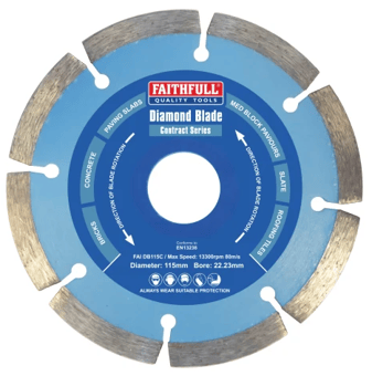 Picture of Faithfull - Contract Series Diamond Blade - Dia 115mm - [TB-FAIDB115C]
