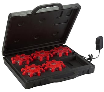 picture of RED Pulsar Rechargeable LED Warning Lights - Pack of 5 - [NS-NSPULSARPRO5-R]