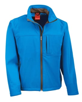 picture of Result Mens Azure Blue Classic Softshell Jacket - BT-R121M-AZBL