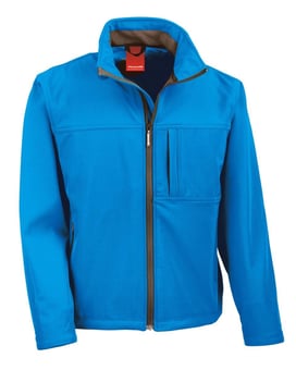 Picture of Result Mens Azure Blue Classic Softshell Jacket - BT-R121M-AZBL