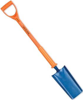 Picture of Shocksafe Insulated Cable Laying Treaded Shovel - BS8020:2012 - [CA-CLTRPFINS]