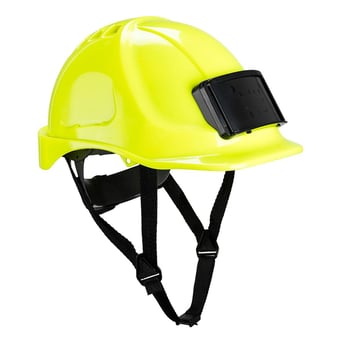 picture of Portwest - PB55 - Endurance Badge Holder Helmet - Yellow - [PW-PB55YER]