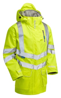 picture of Pulsar Yellow Hi Vis Unlined Waterproof Storm Coat - PR-P421
