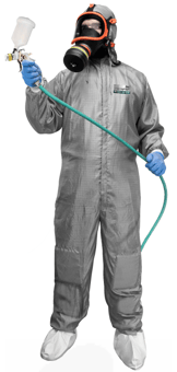 picture of Chemsplash Re-Usable Spray Paint Suit - Grey - BG-2788
