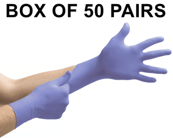 picture of Ansell 93-843 Microflex Multipurpose Nitrile Disposable Gloves - Box of 50 Pairs - AN-93-843 - (LP)