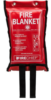 Picture of Firechief K100 1.2m x 1.2m Fire Blanket in Soft Vinyl Pouch - [HS-SVB2/K100-P]