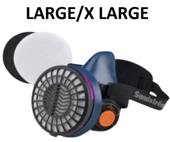 picture of Sundstrom SR100 Half Mask - Large/X Large - [SH-B004833]