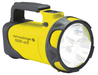 picture of Nightsearcher Trio 1000 Rechargeable Searchlight - 1000 Lumens - Yellow/Grey - [NS-NSTRIO1000-Y-1]
