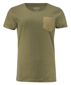 picture of James Harvest Ladies Walcott T-Shirt - Moss Green - BT-HAR2124009-H704