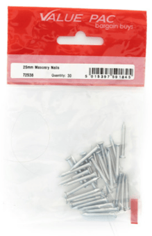 picture of Value Pac 25mm Masonry Nails - [CI-72538]