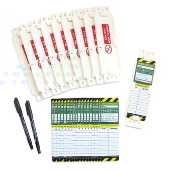 Picture of LadderTag Kit (10 Holders, 10 inserts, 1 pen) Boxed - [OSF-TG04BOX]
