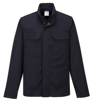 picture of Portwest FR65 Aluflame Work Molten Metal FR Jacket - Navy - PW-FR65NAR