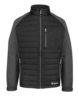 picture of Flex Workwear Padded Jacket Black/Grey - BE-SFPJBLGY