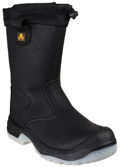 picture of Amblers FS209 Water Resistant Pull On Black Safety Rigger Boot S3 WR SRC - FS-18283-27080