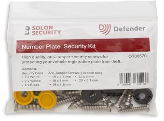 Picture of Number Plate Security Kit - [SO-OT00570]