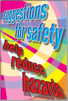 Picture of Suggestions For Safety Help Reduce Hazards Poster - 525 x 775Hmm - Encapsulated Paper - [AS-POS13]