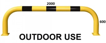 picture of BLACK BULL Protection Guard XL - Outdoor Use - (H)600 x (W)2000mm - Yellow/Black - [MV-195.20.481] - (LP)