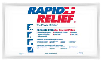 Picture of Rapid Relief Deluxe Cold & Hot Gel Compress With Contour Gel 6.75" x 8.5" - [BE-RA403]