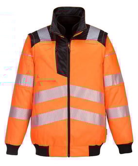 Picture of Portwest - PW3 Hi-Vis 3-in-1 Pilot  Jacket Orange - PW-PW302OBR