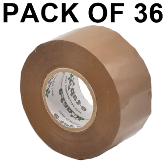 picture of Slingsby E-Tape Plus Polypropylene Brown Packaging Tape - 36 Rolls - 48mm x 150m - [SLB-426956] - (LP)