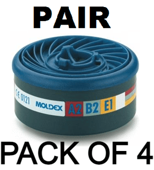 picture of A2B2E1 Moldex Gas Filters (Pair) for the Series 7000 and 9000 Face Masks - Pack of 4 - [MO-9500X4] - (AMZPK)