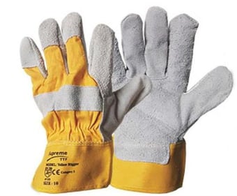 Picture of Yellow Rigger Single Palm Gloves - Pair - [HT-YELRIGGER]