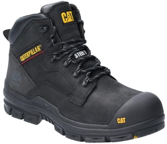 picture of Caterpillar Bearing Black Safety Boots S3 SRC HRO WP - FS-P721597 - (DISC-X)