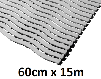 picture of Kumfi Step Anti-Slip Swimming Pool Mat Grey - 60cm x 15m Roll - [BLD-KM250GY]