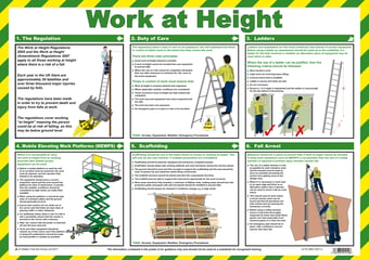 picture of Work At Height Poster - 590 x 420Hmm - [SA-A716]