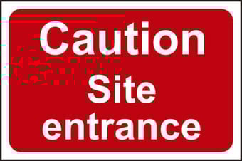 picture of Spectrum Caution Site Entrance – RPVC 600 x 400mm – [SCXO-CI-13923]