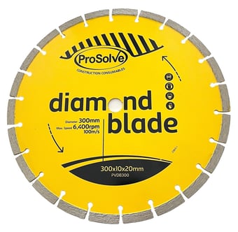 picture of ProSolve Segmented Diamond Blade - 300mm x 20mm Bore - [PV-PVDB300]